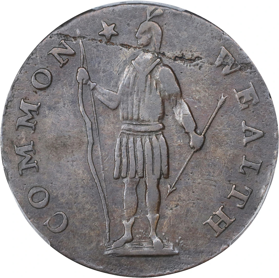1788 Massachusetts Cent. Ryder 8-C, W-6260. Rarity-3. Period After