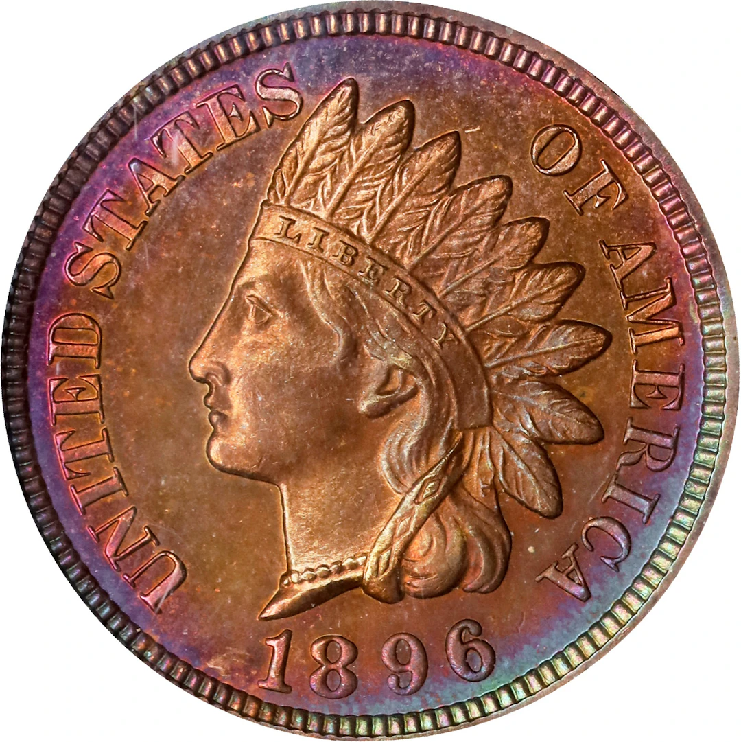 1896 Indian Cent. Proof-64 RB (ANACS). OH.
