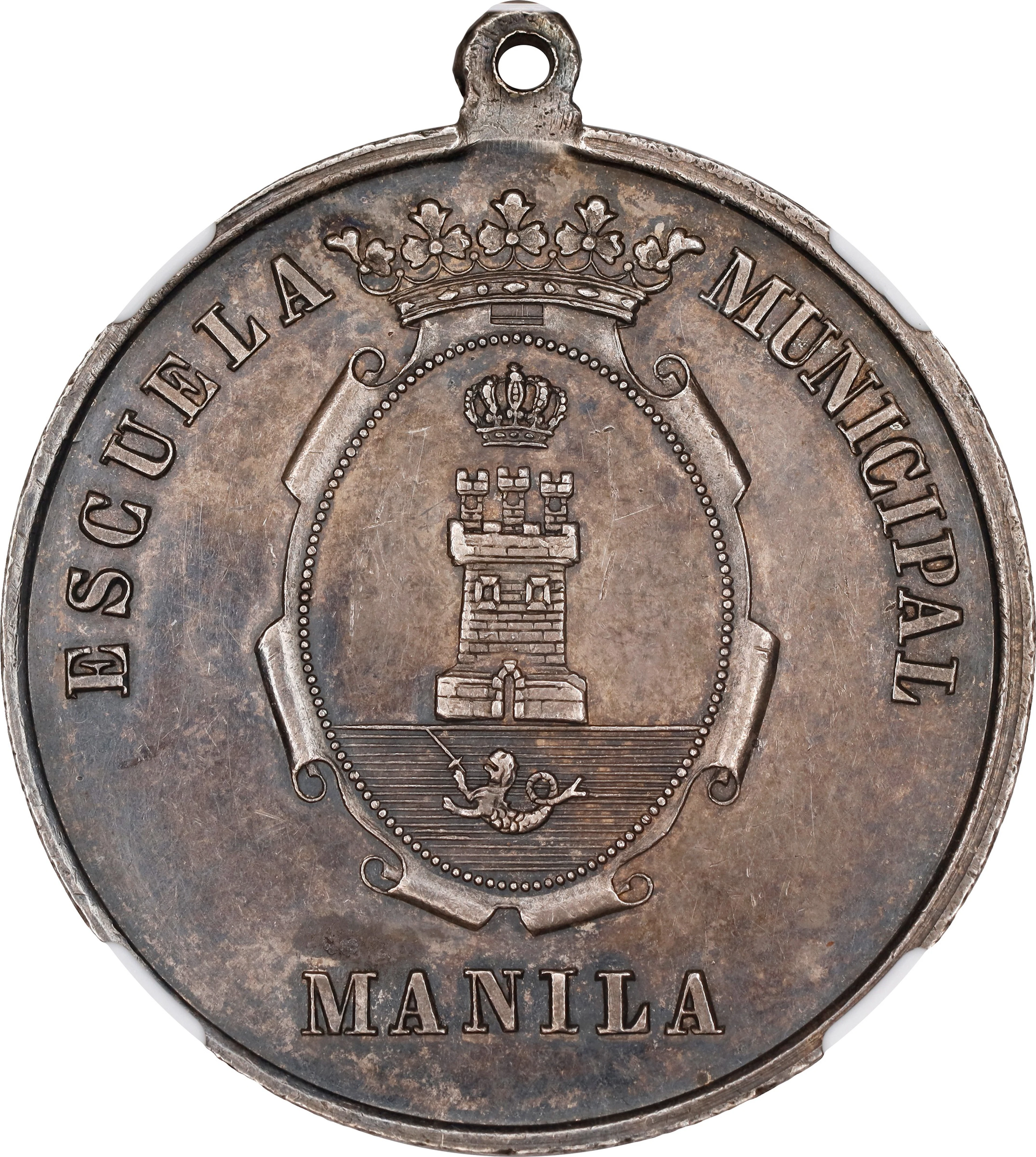 PHILIPPINES. Manila. Municipal Schools Merit and Virtue Award Silver