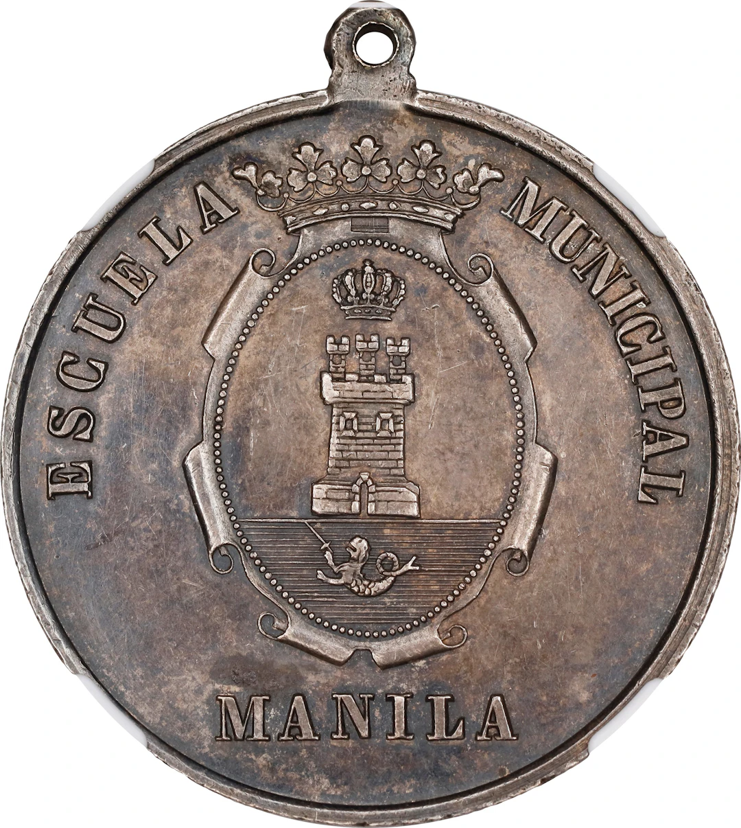 PHILIPPINES. Manila. Municipal Schools Merit and Virtue Award Silver