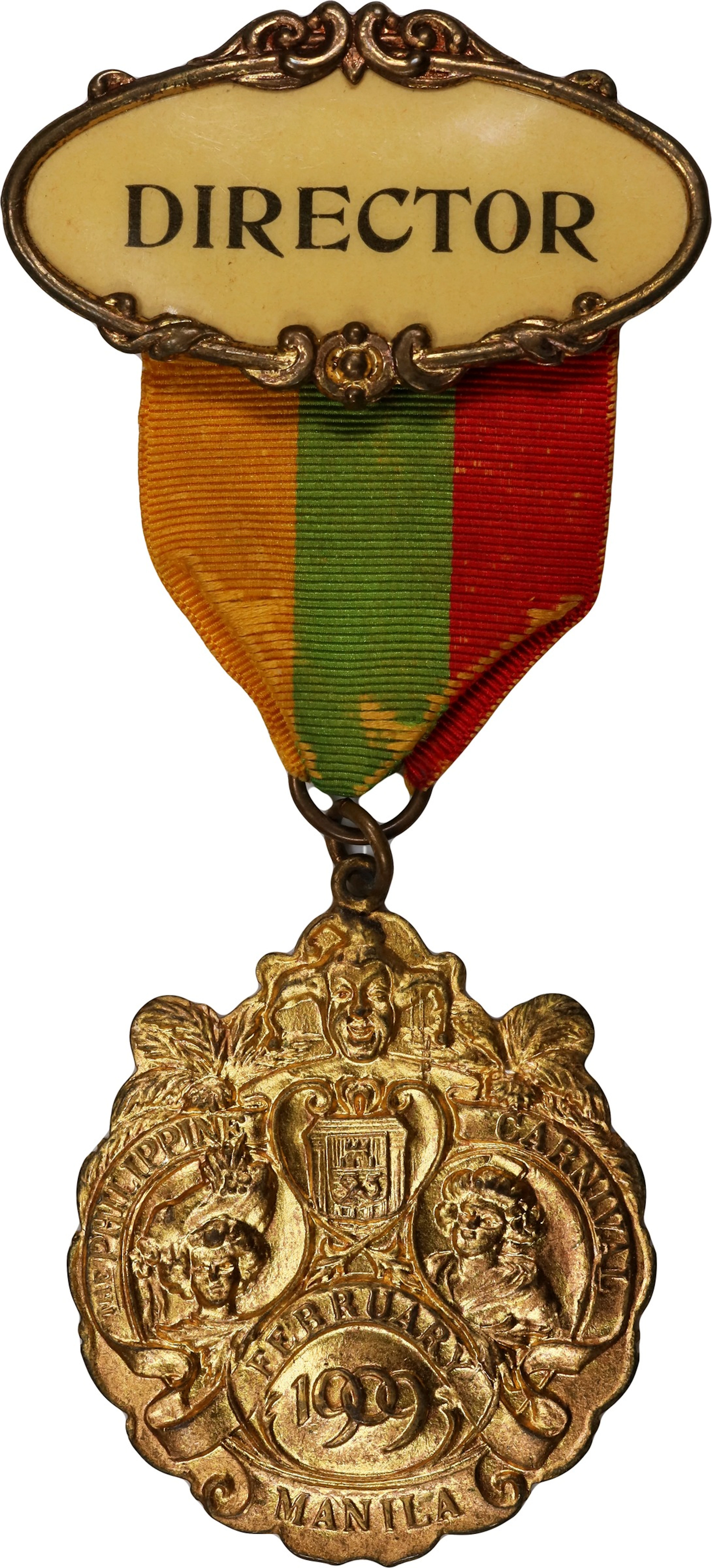 PHILIPPINES. Manila. Carnival Gilt Bronze Medal, 1909. UNCIRCULATED.