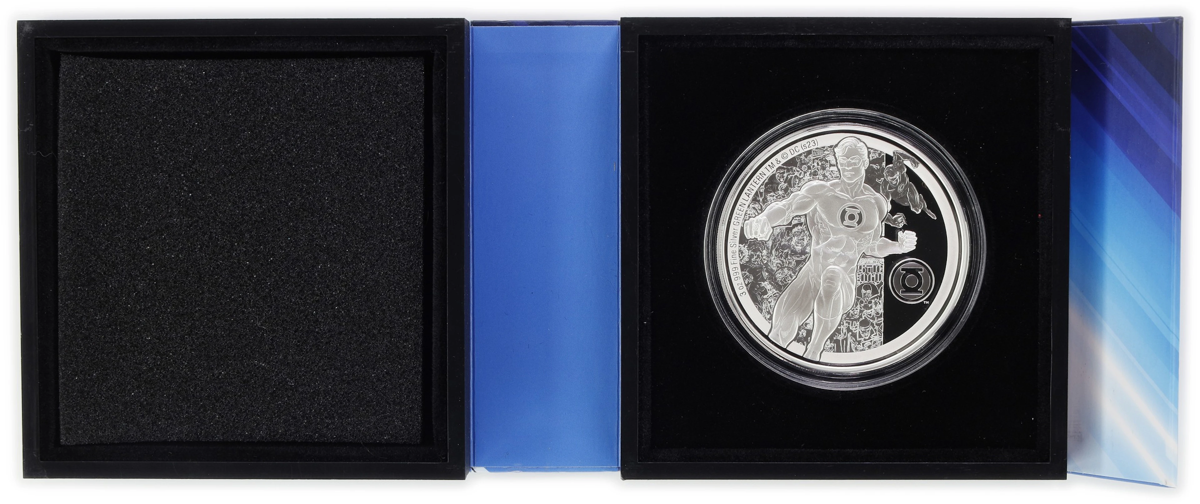 (3 oz, 93.312 g ASW). Niue. 2023 DC Green Lantern Classic 3 oz Silver $10.