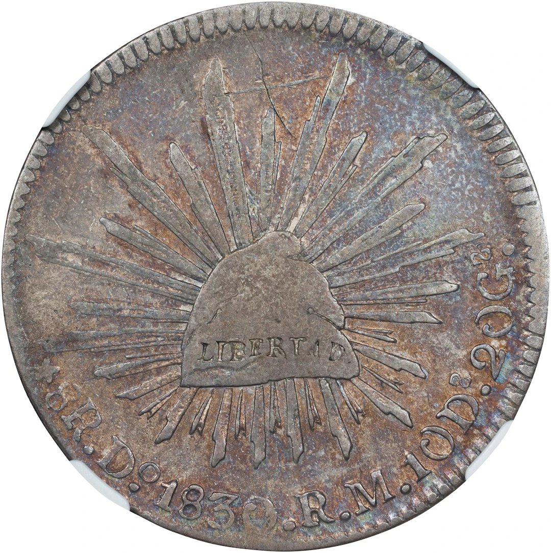 MEXICO. 8 Reales, 1830-Do RM. Durango Mint. NGC VF Details--Obverse Graffiti.