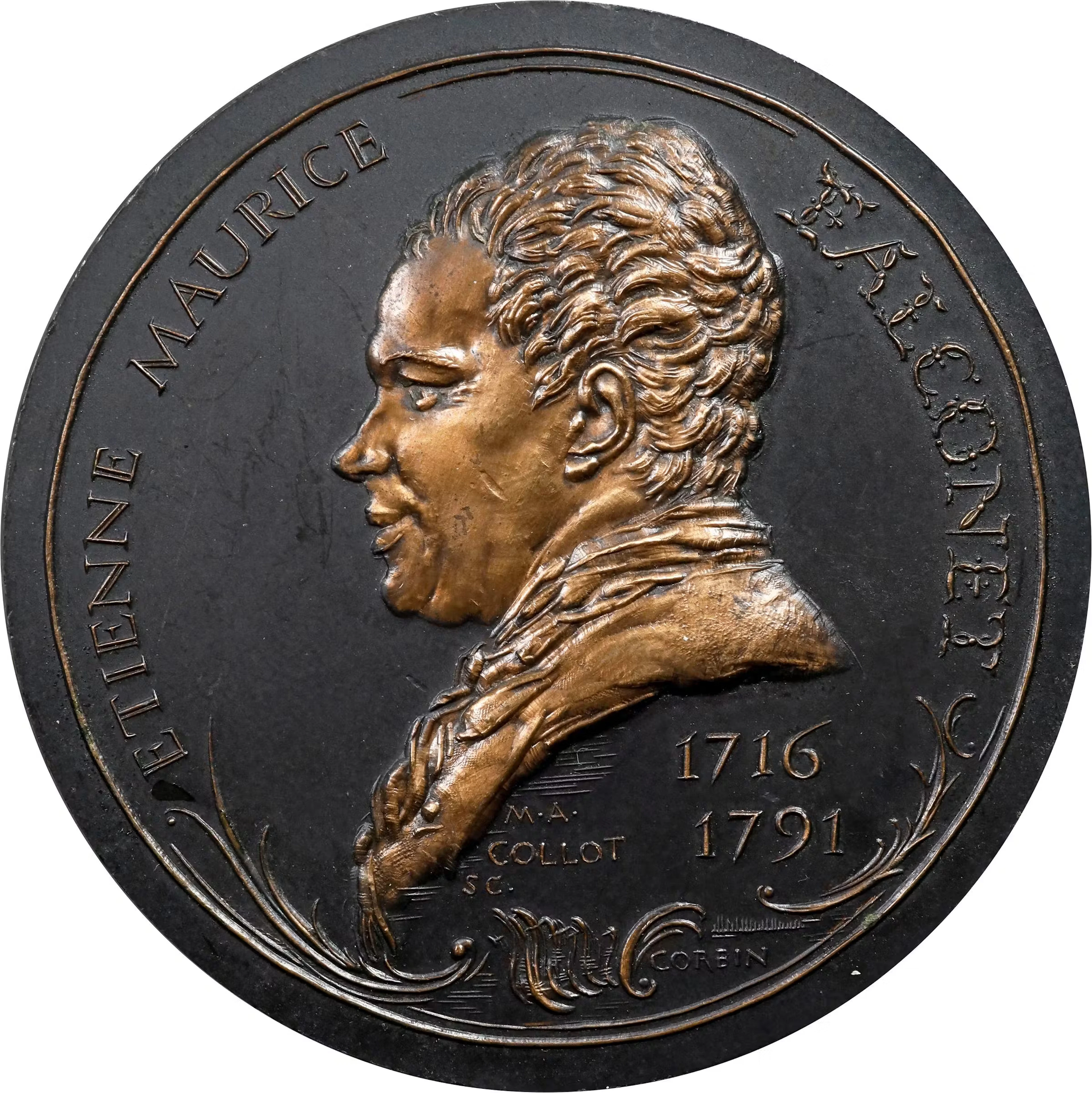 FRANCE. Étienne Maurice Falconet Bronze Medal, 1969. Paris Mint. UNCIRCULATED.