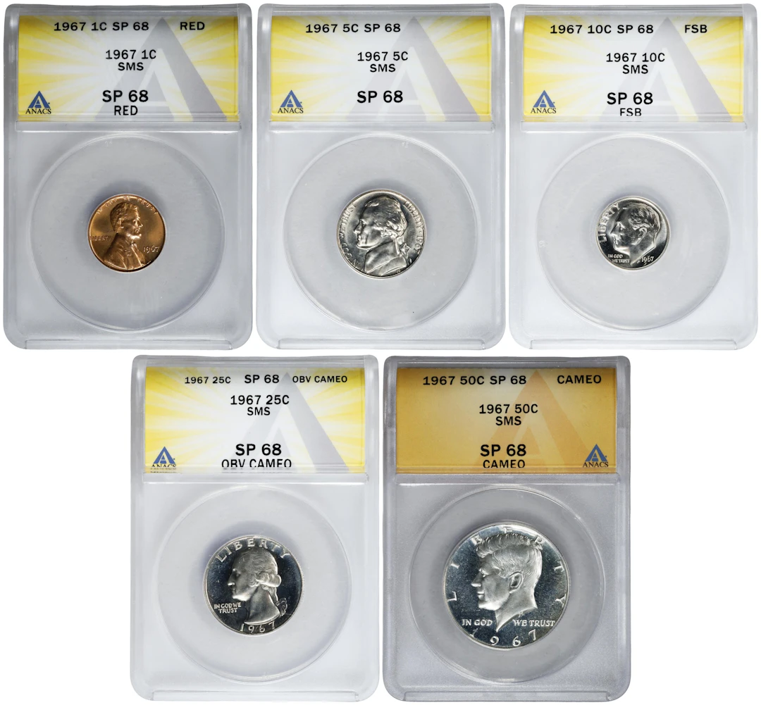 1967 Special Mint Set. Specimen-68 (ANACS).