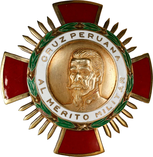 PERU. Cross of Military Merit Grand Cross, ND (Instituted February