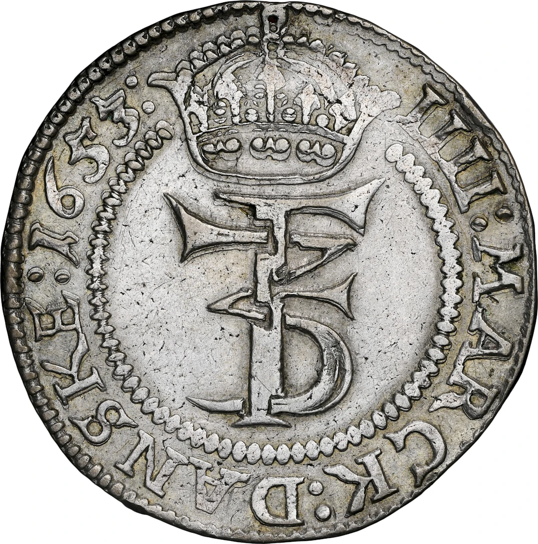 DENMARK. 2 Krone (8 Mark), 1653. Copenhagen Mint. Frederik III. NGC
