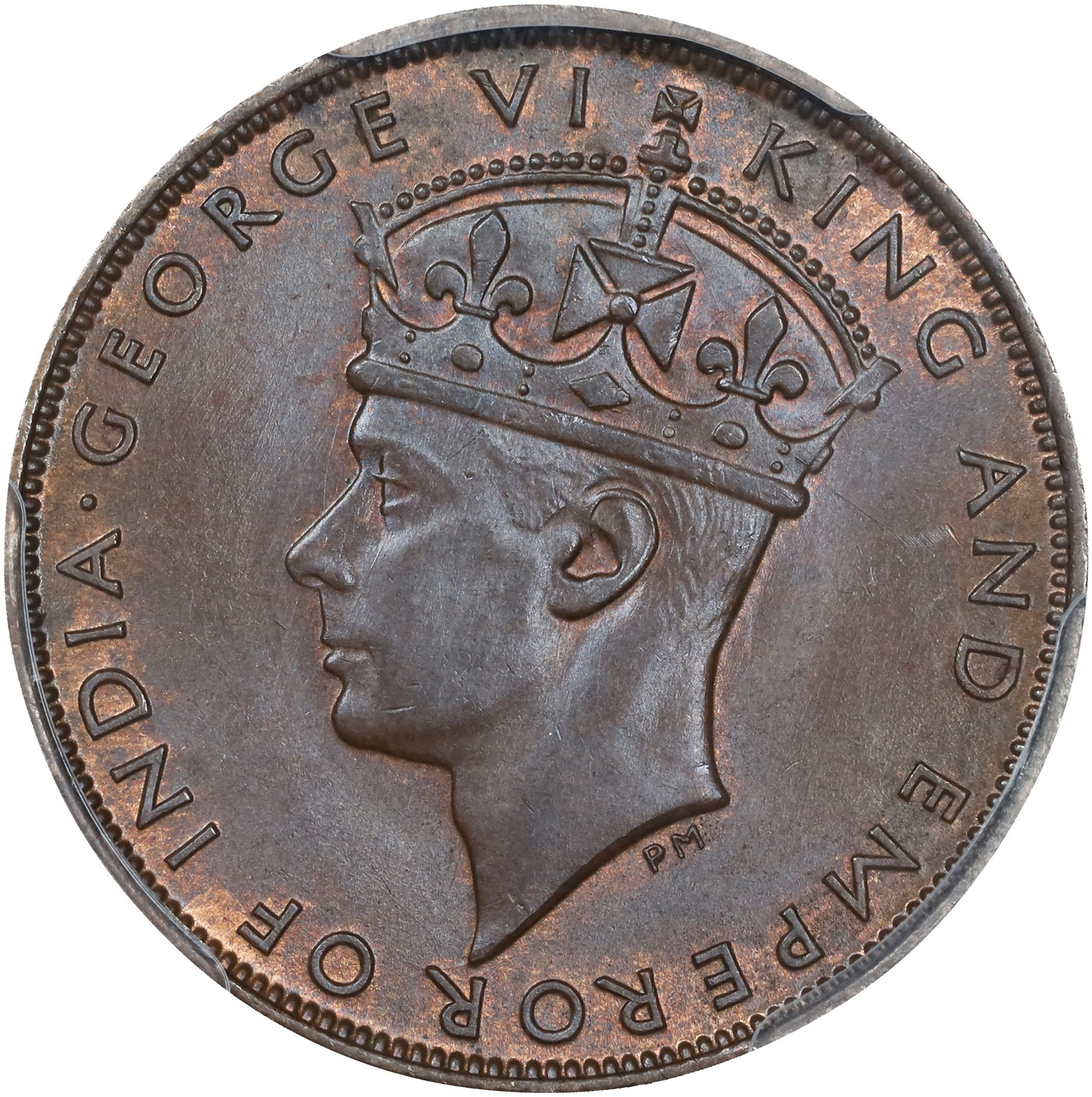 HONG KONG (SAR). Cent, 1941. London Mint. George VI. PCGS MS-65.