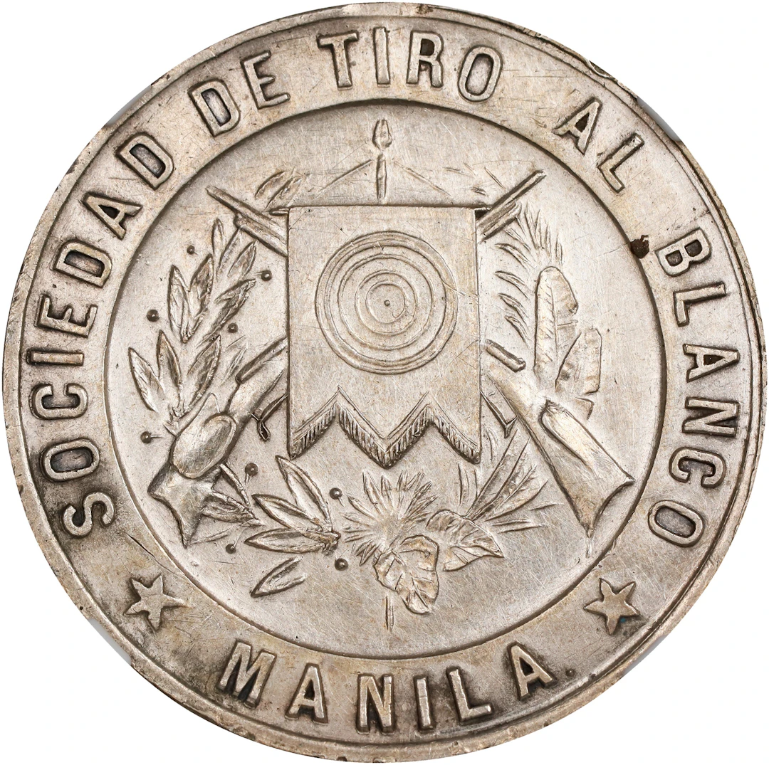 PHILIPPINES. Manila. Shooting Silver Medal, ND (ca. 1901-35). NGC