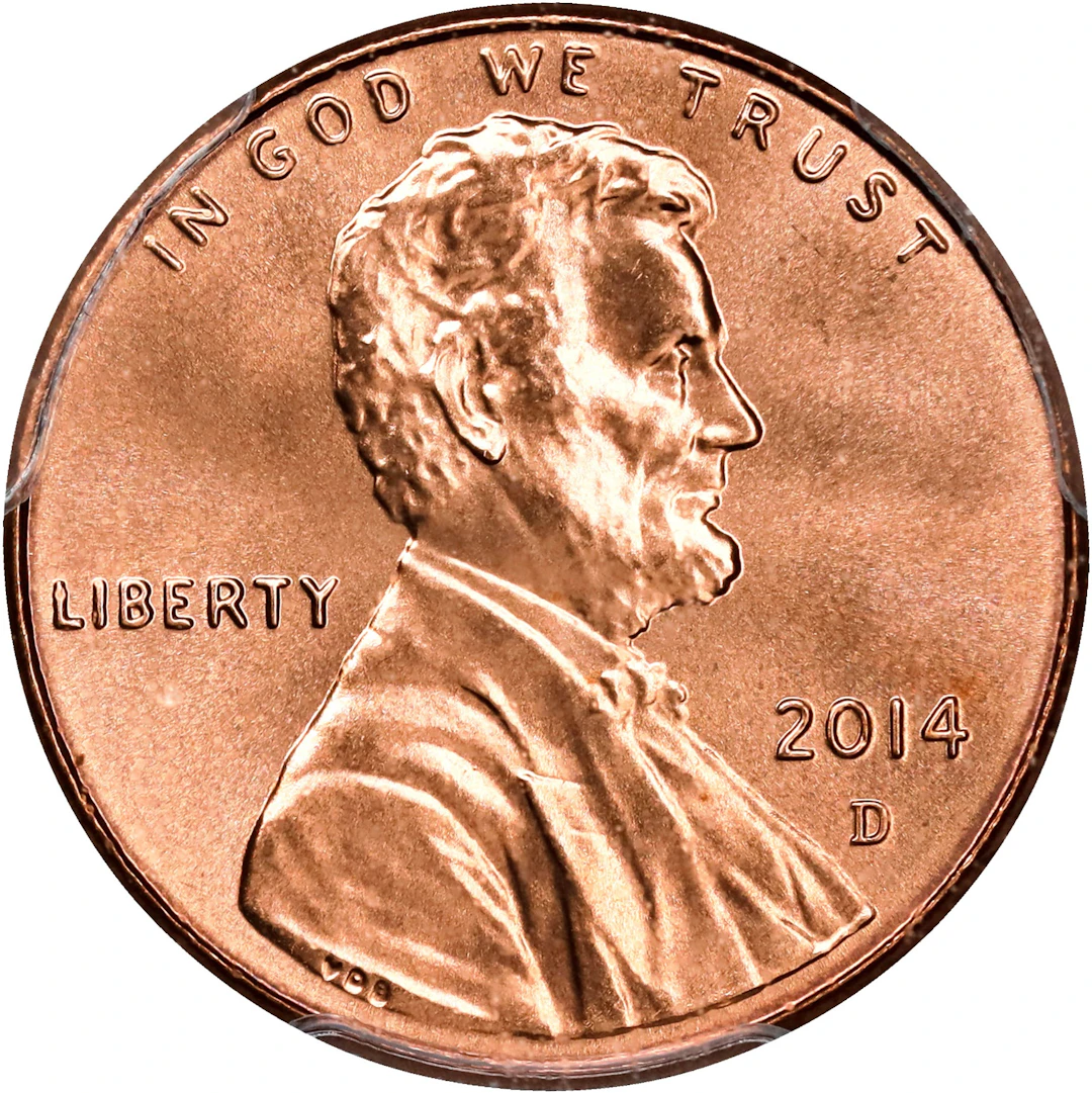 2014-D Lincoln Cent. MS-68 RD (PCGS).