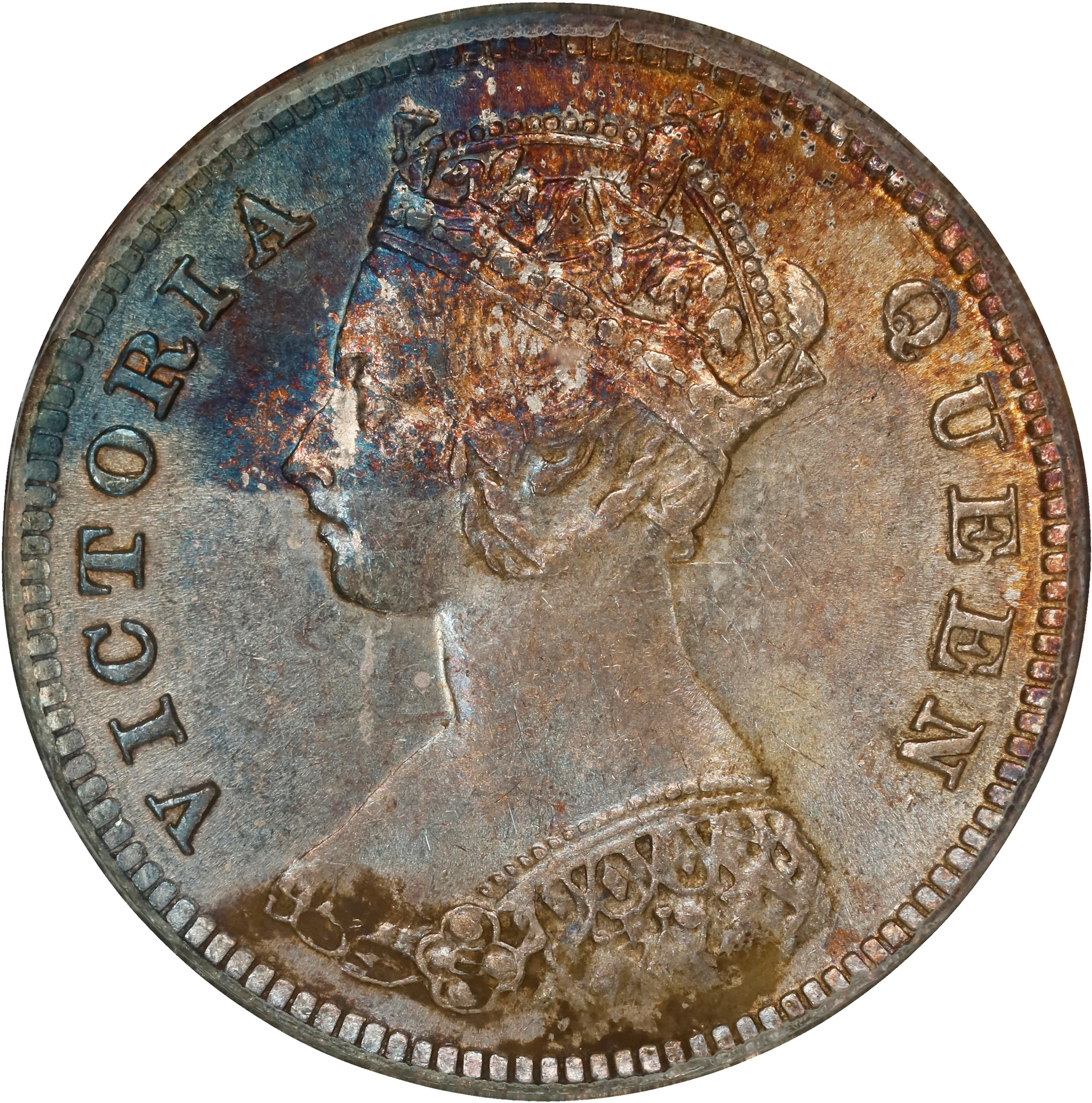 (t) HONG KONG (SAR). 10 Cents, 1888. London Mint. Victoria. PCGS MS-60.
