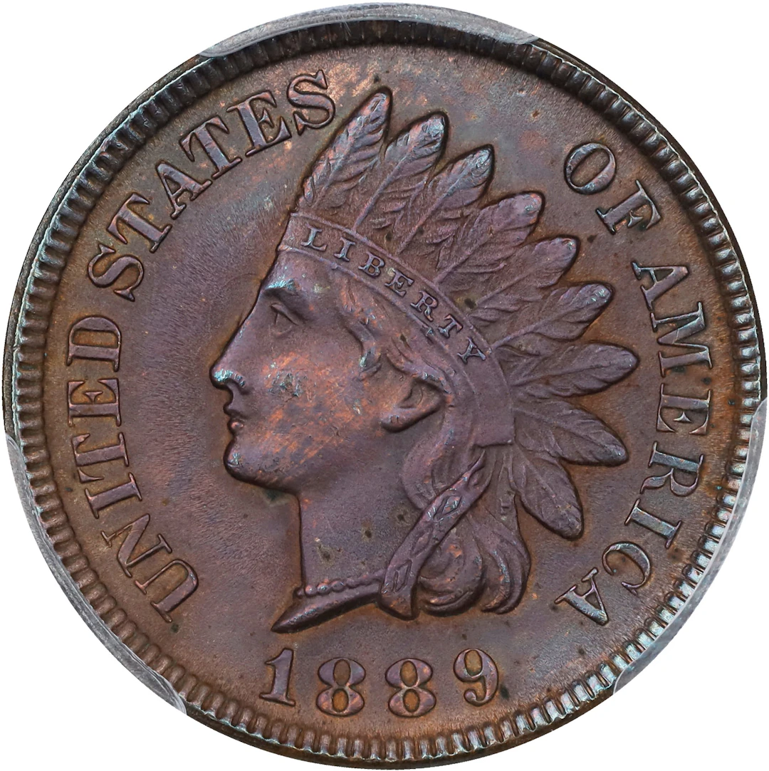1889 Indian Cent. MS-63 BN (PCGS).