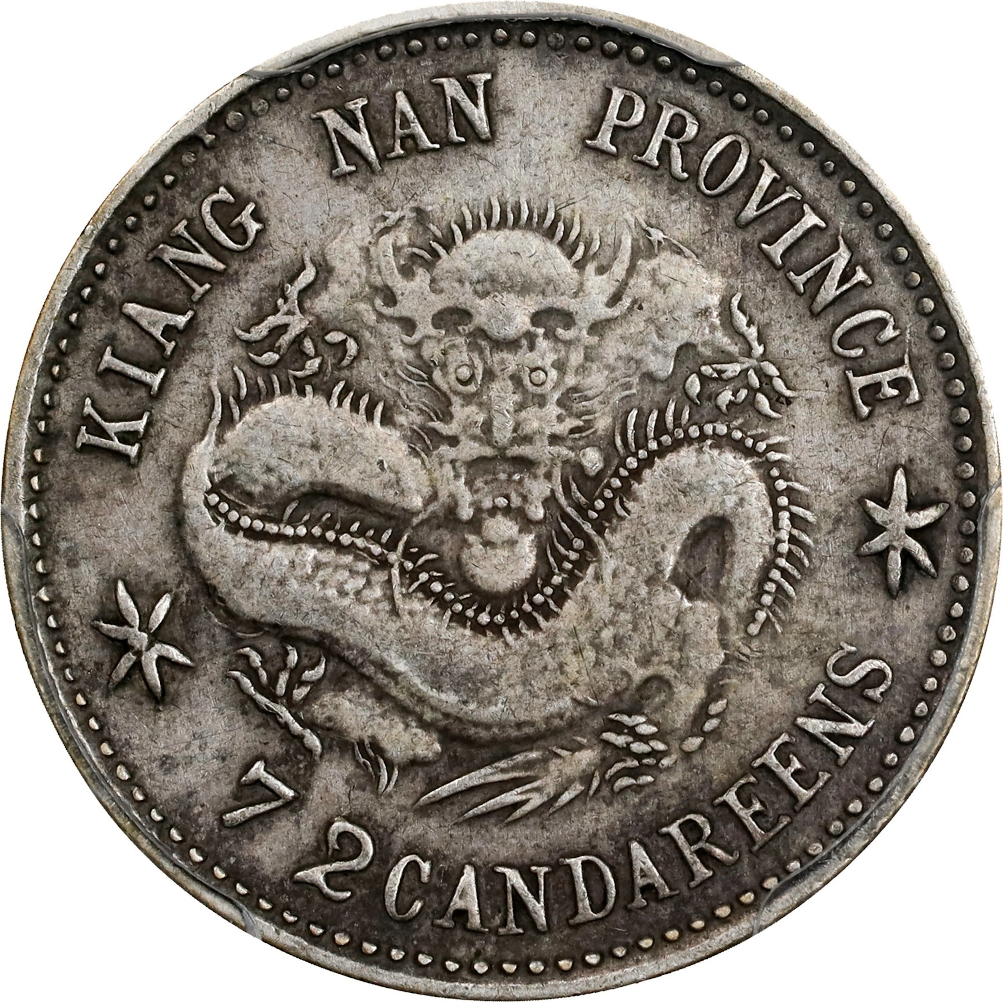 (t) CHINA. Kiangnan. 7.2 Candareens (10 Cents), CD (1900). Nanking