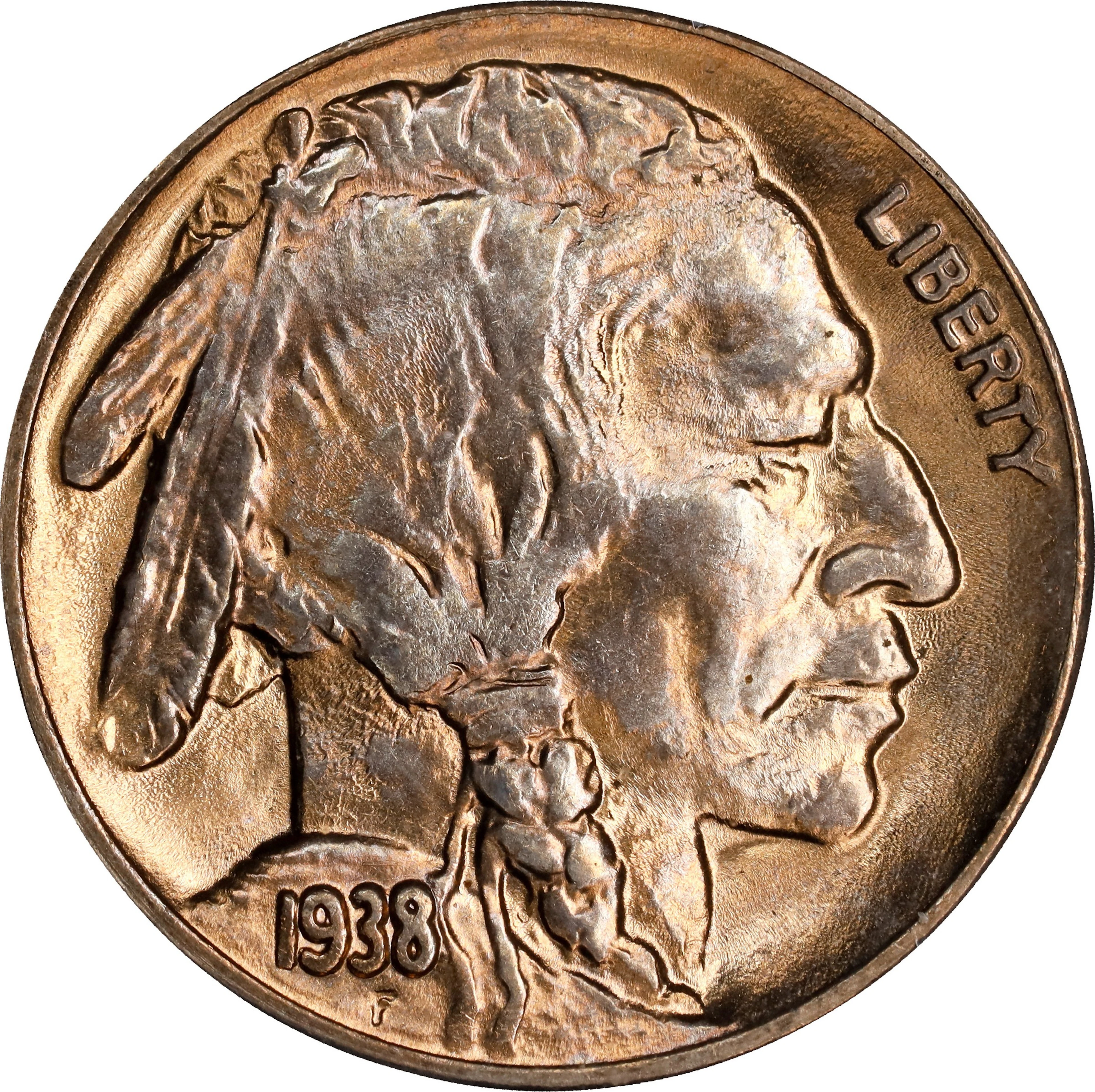 1938-D Buffalo Nickel. MS-66 (PCGS). OGH Generation 1.2 Rattler.