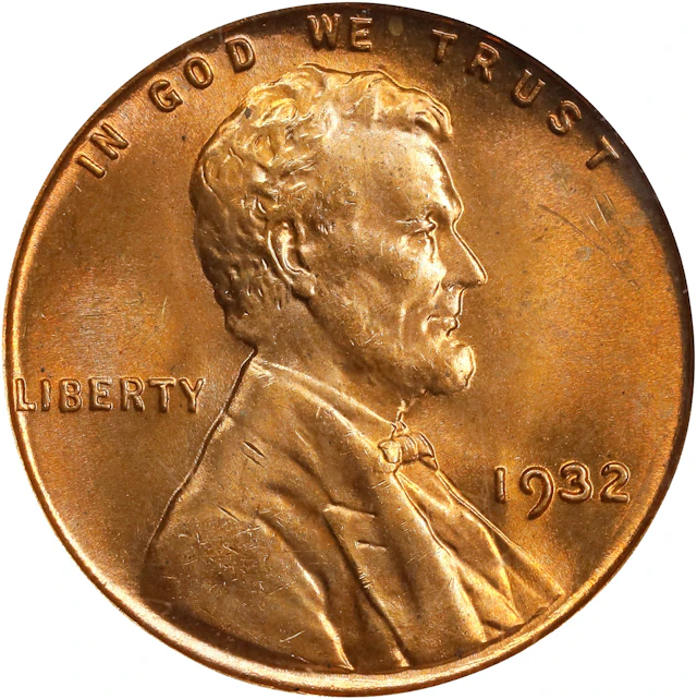 1932 Lincoln Cent. MS-65 RD (PCGS). CAC. OGH Generation 3.1.