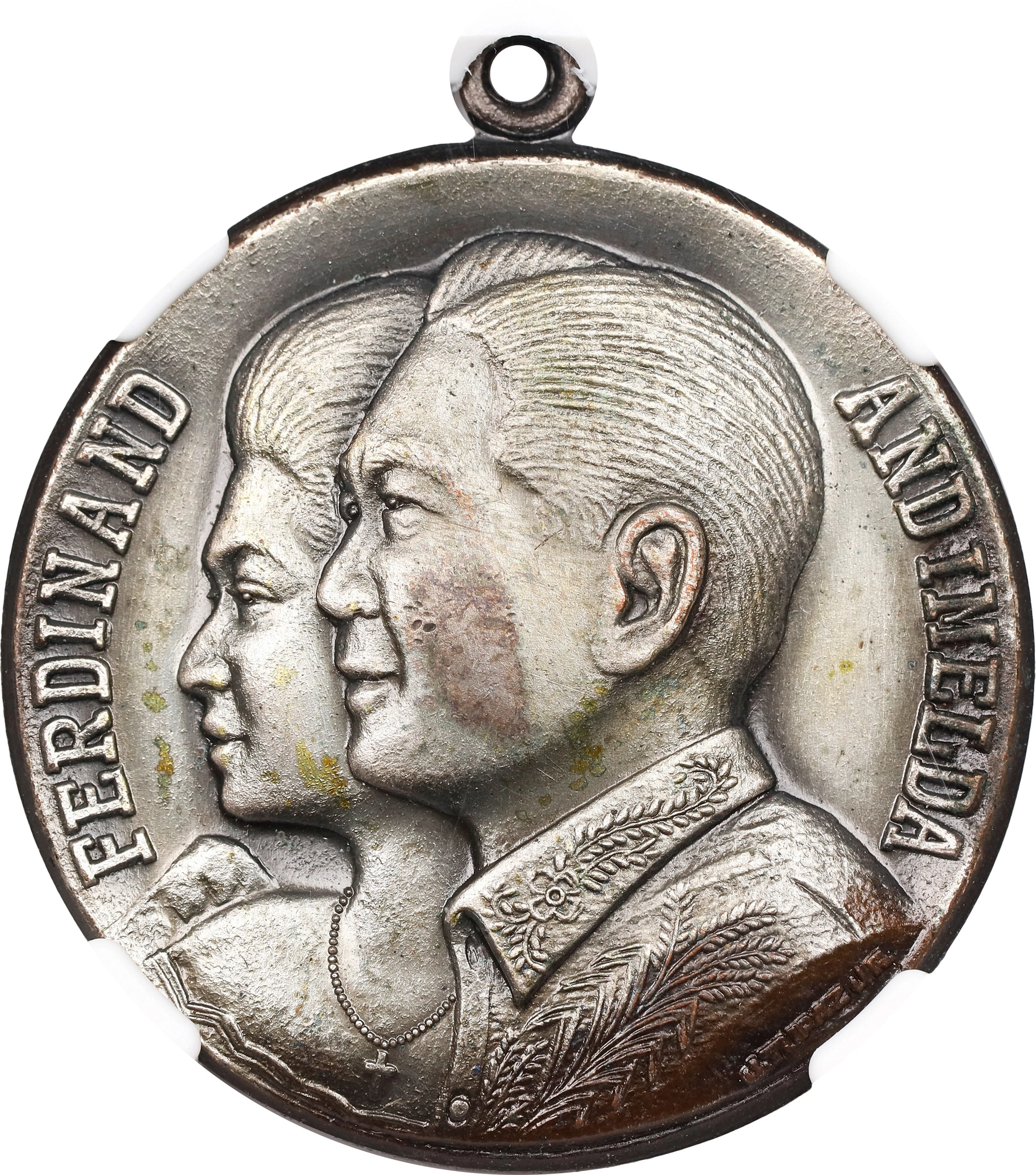 PHILIPPINES. President Ferdinand Marcos Inauguration Nickeled Bronze