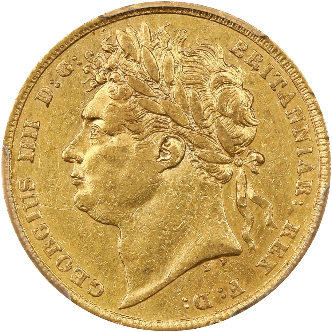GREAT BRITAIN. Sovereign, 1824. London Mint. George IV. PCGS Genuine--Cleaned