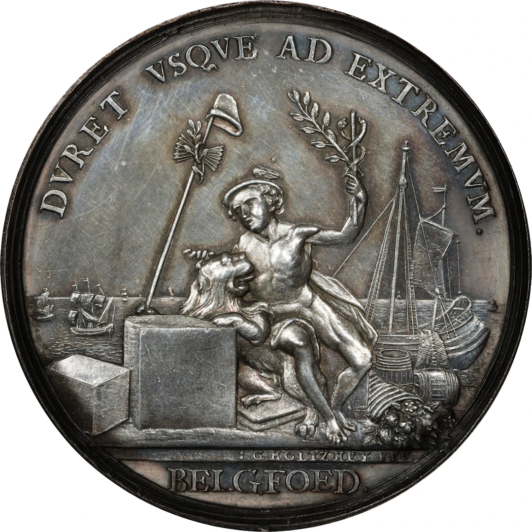 1762 Peace of Europe Medal. Betts-442, Eimer-702. Silver. Specimen-61 (PCGS).