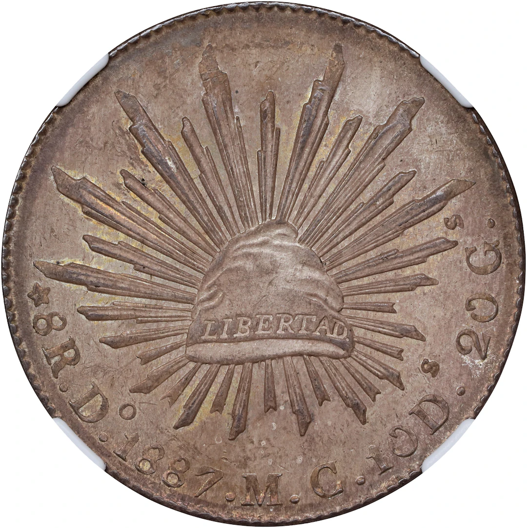 MEXICO. 8 Reales, 1887-Do MC. Durango Mint. NGC MS-63.