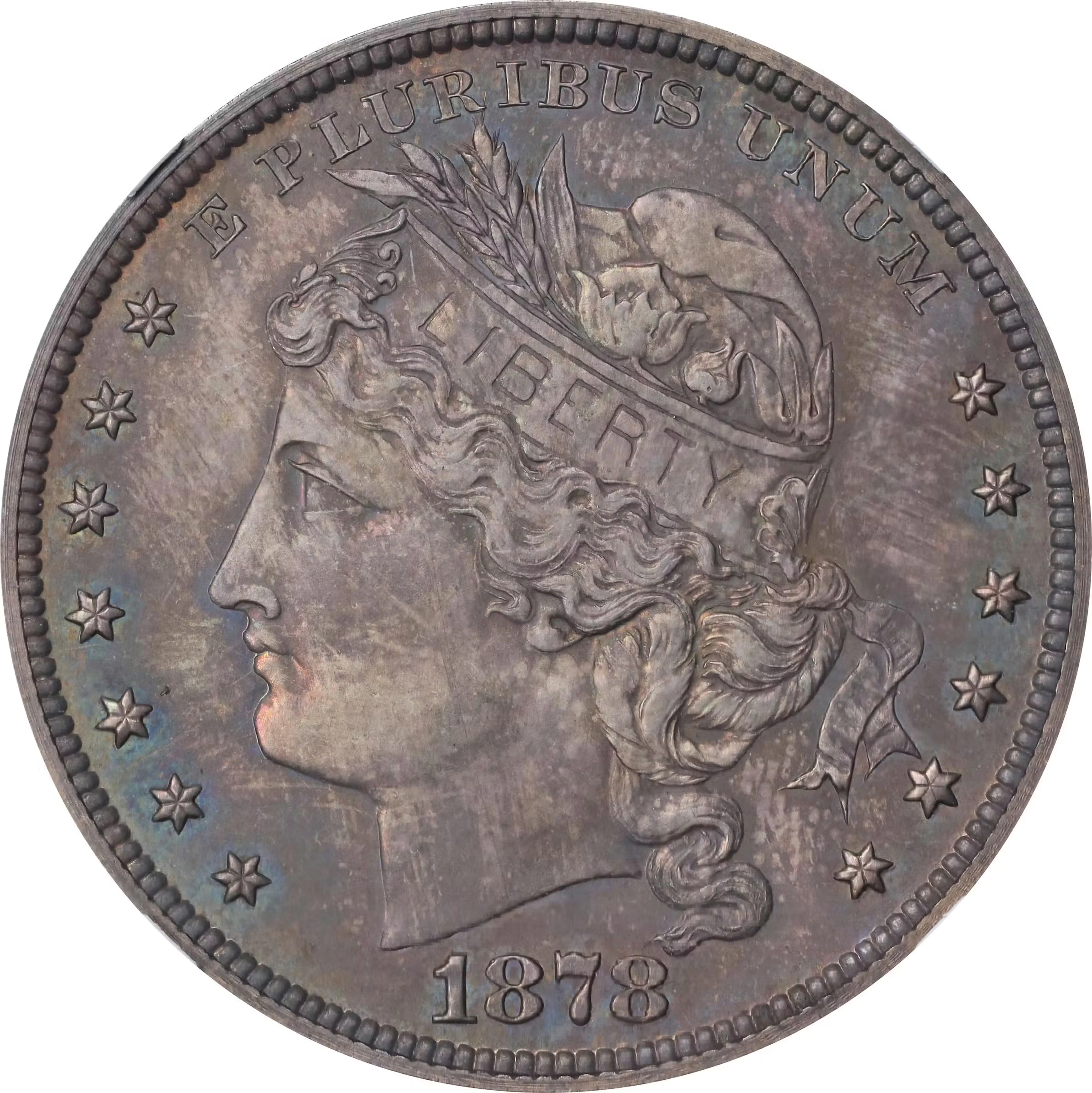 1878 Pattern Goloid Dollar. Judd-1557, Pollock-1749. Rarity-6-. Goloid