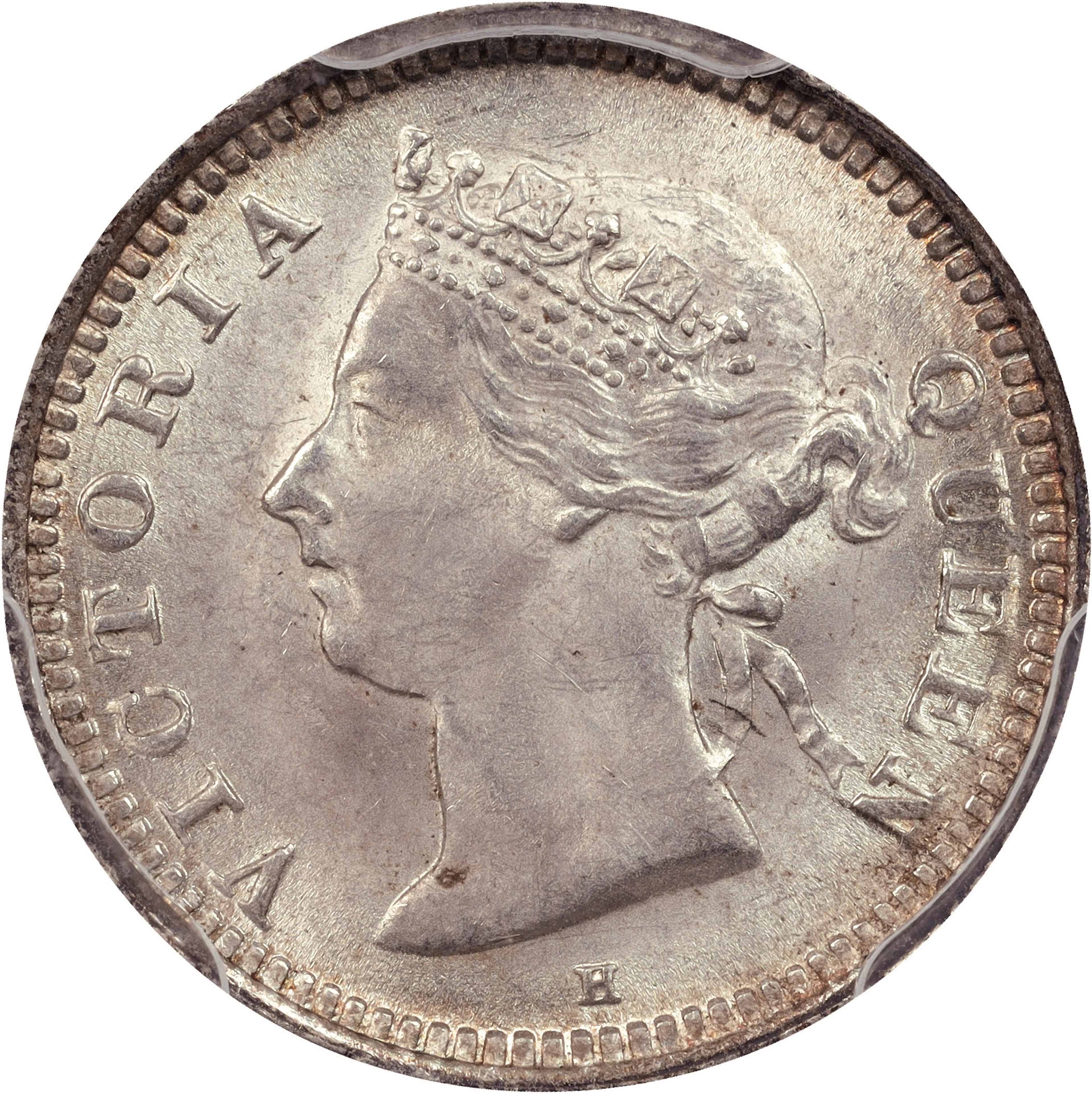 (t) HONG KONG (SAR). 5 Cents, 1900-H. Birmingham (Heaton) Mint. Victoria.