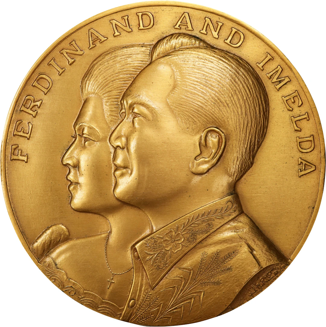 PHILIPPINES. Inauguration Brass Medal, 1965. UNCIRCULATED.