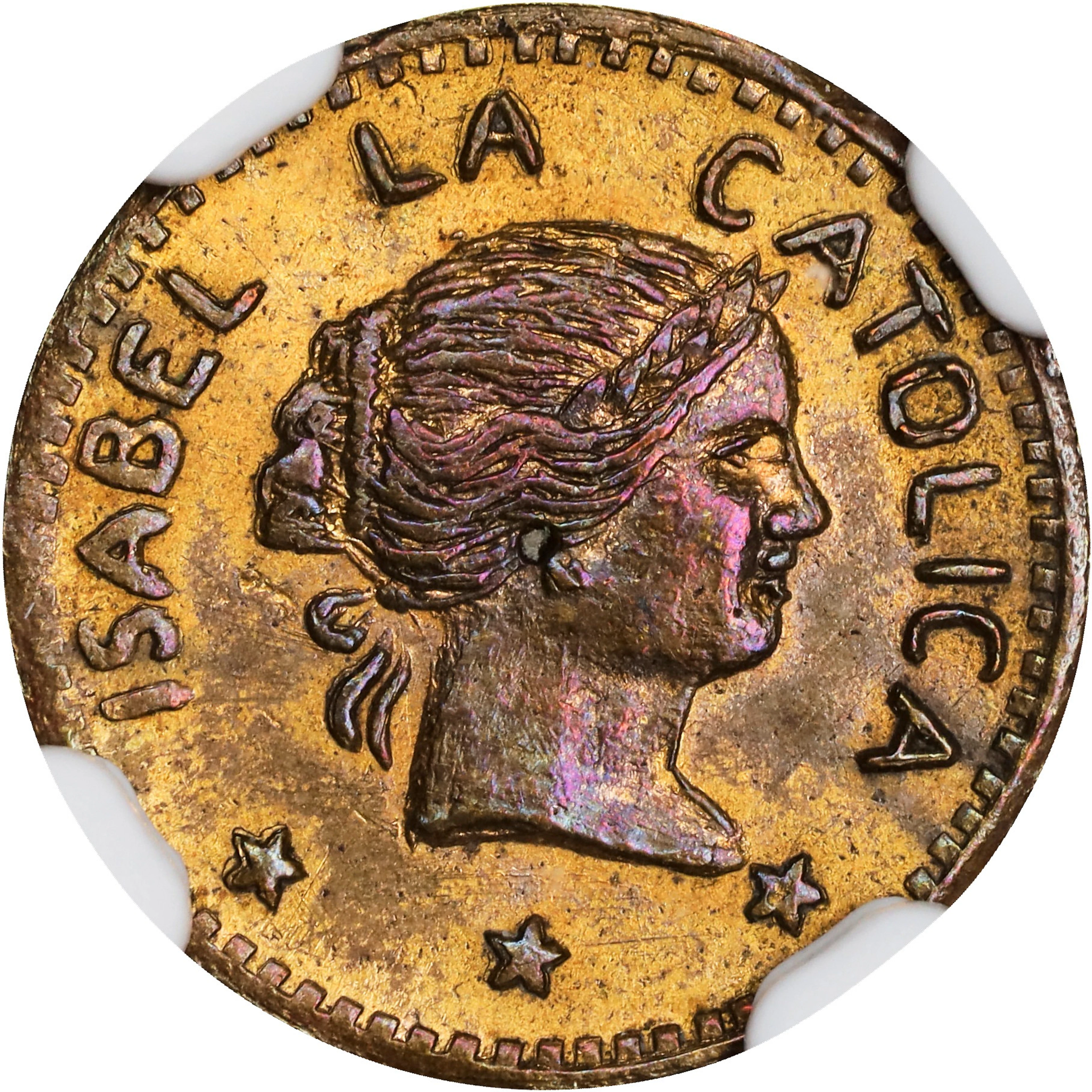 PHILIPPINES. Brass Jeton, ND (ca. 1910s). NGC MS-63.