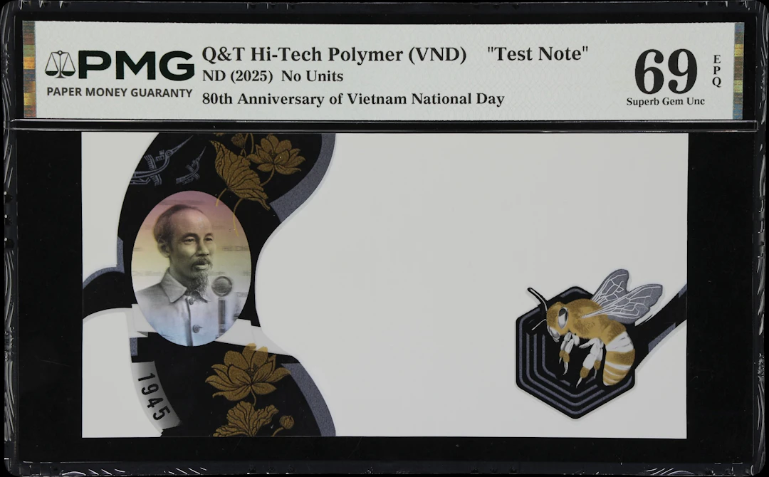 VIETNAM. No Units, ND (2025). P-Unlisted. Test Note. PMG Superb Gem