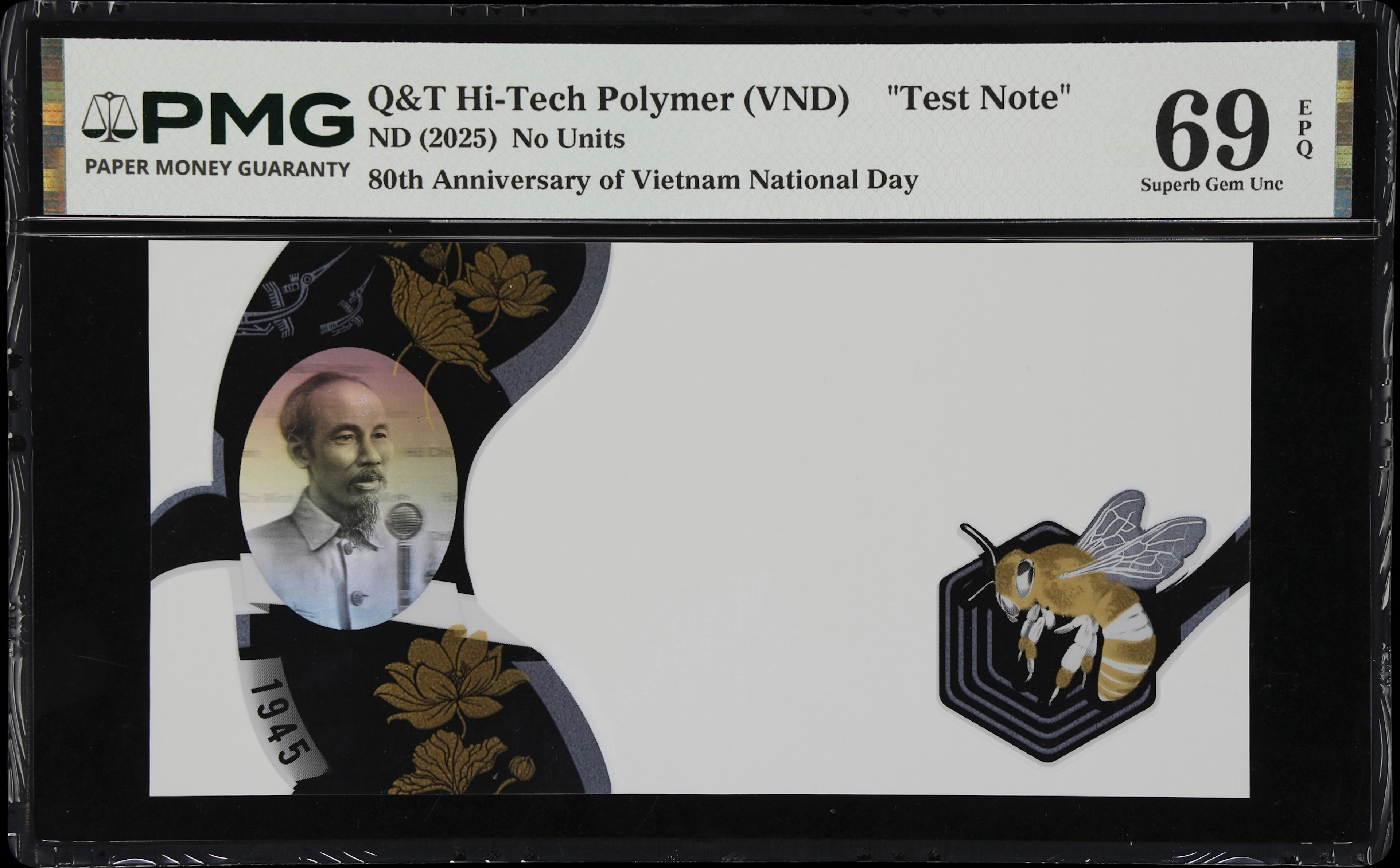 VIETNAM. No Units, ND (2025). P-Unlisted. Test Note. PMG Superb Gem