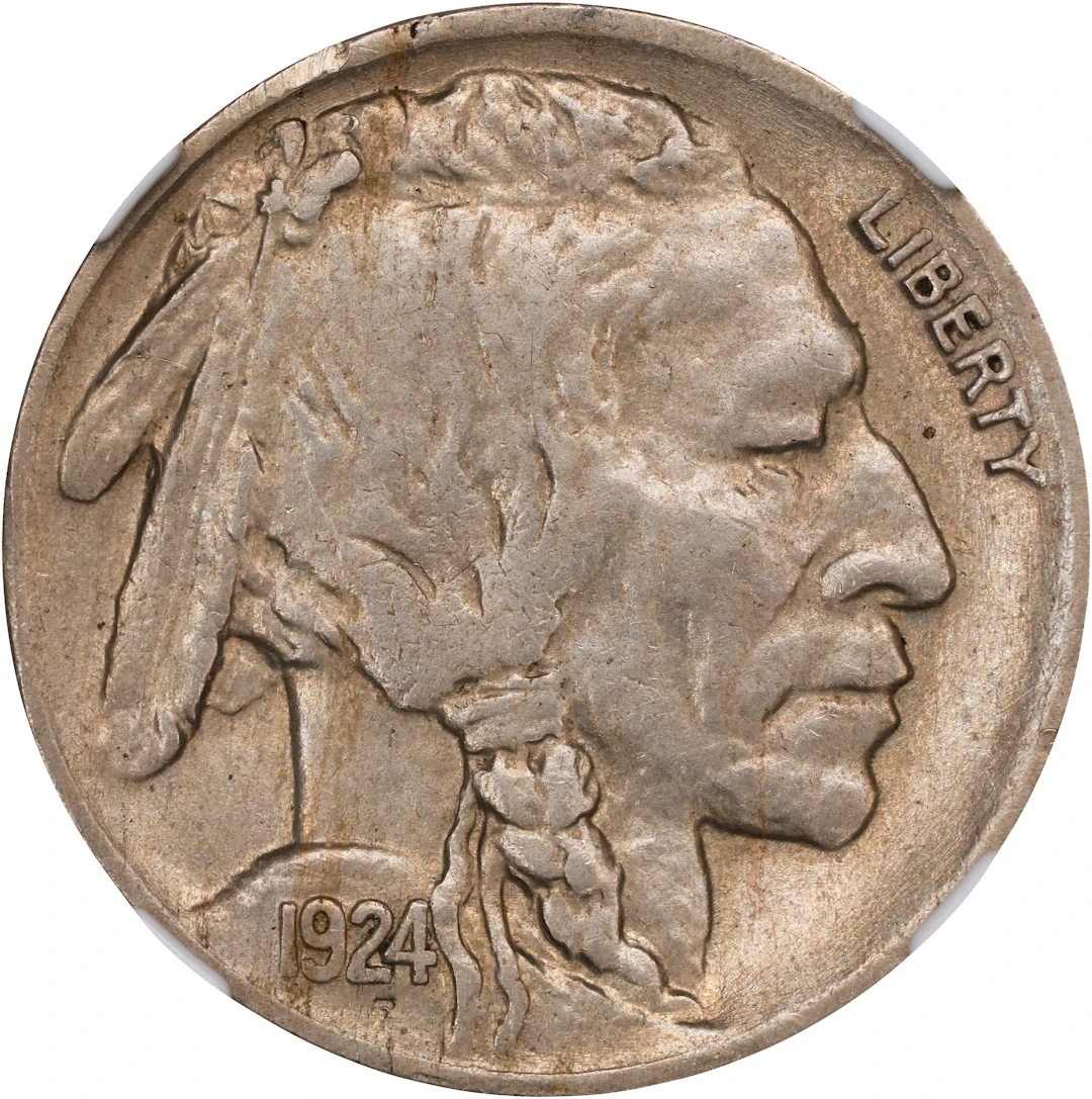 1924-D Buffalo Nickel. AU-55 (NGC).