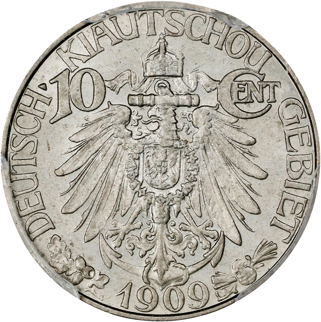 (t) CHINA. Kiau Chau. German Occupation. 10 Cents, 1909. Berlin Mint.