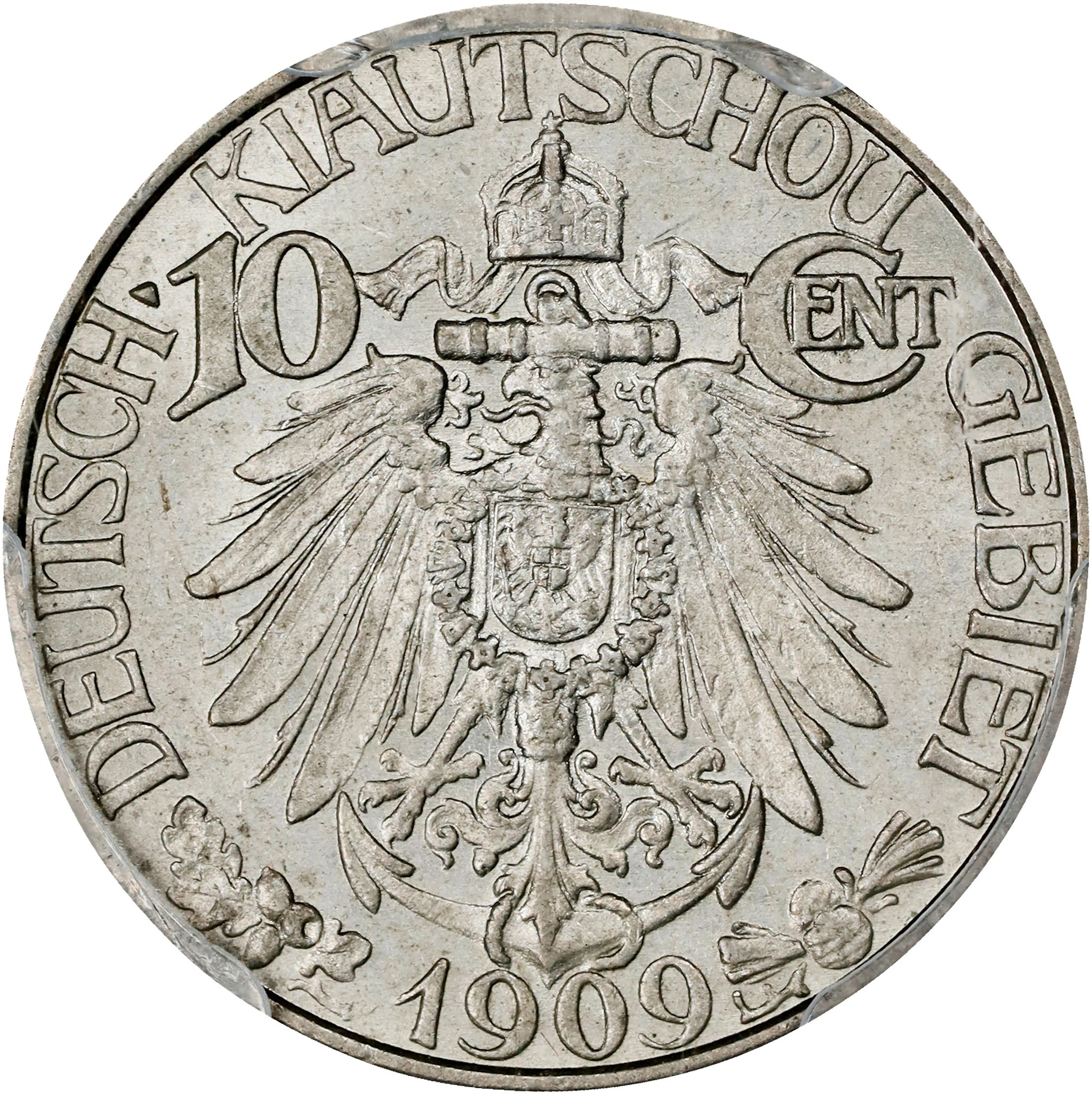 (t) CHINA. Kiau Chau. German Occupation. 10 Cents, 1909. Berlin Mint.