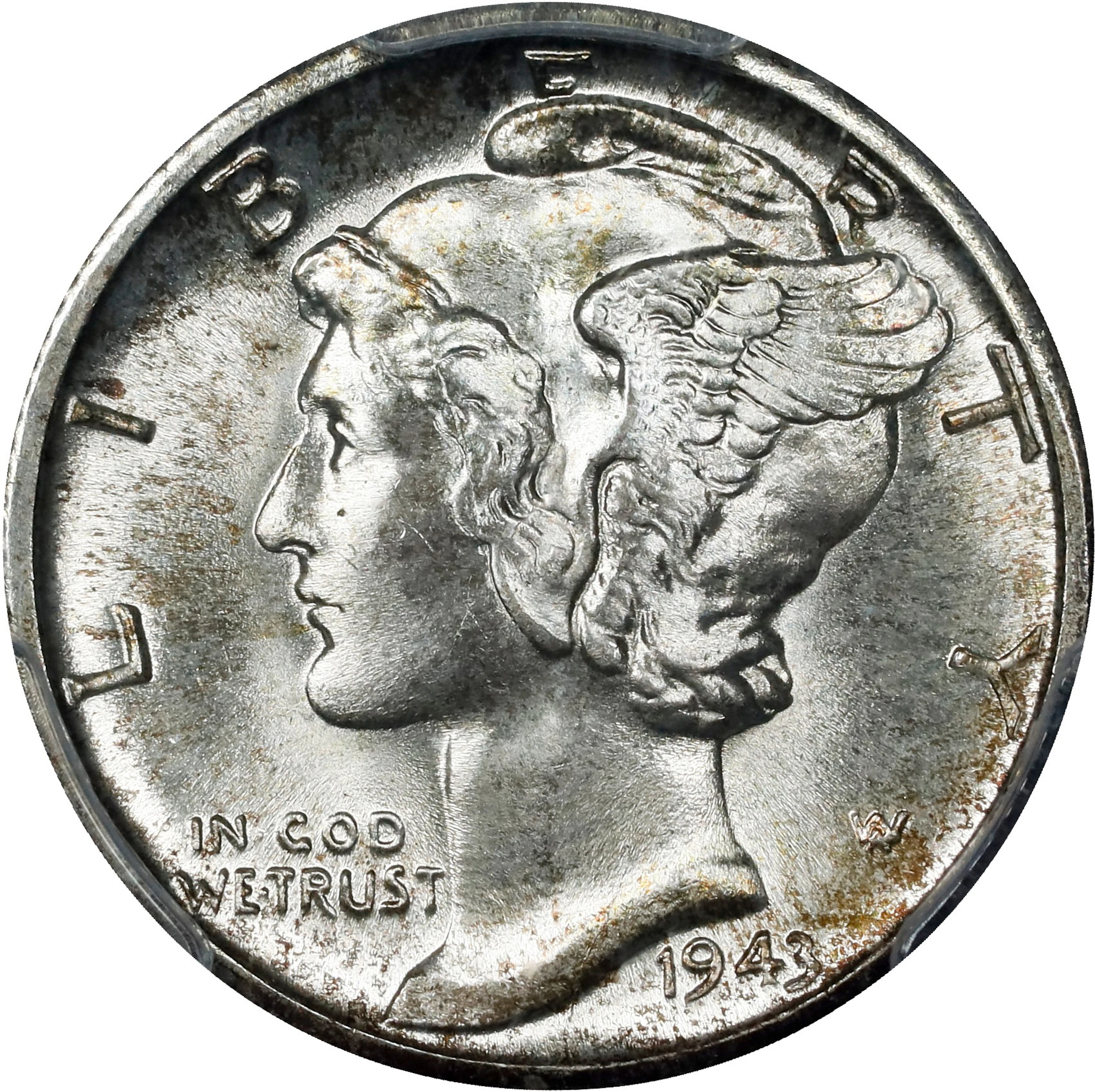 1943-D Mercury Dime. MS-67+ FB (PCGS). CAC.