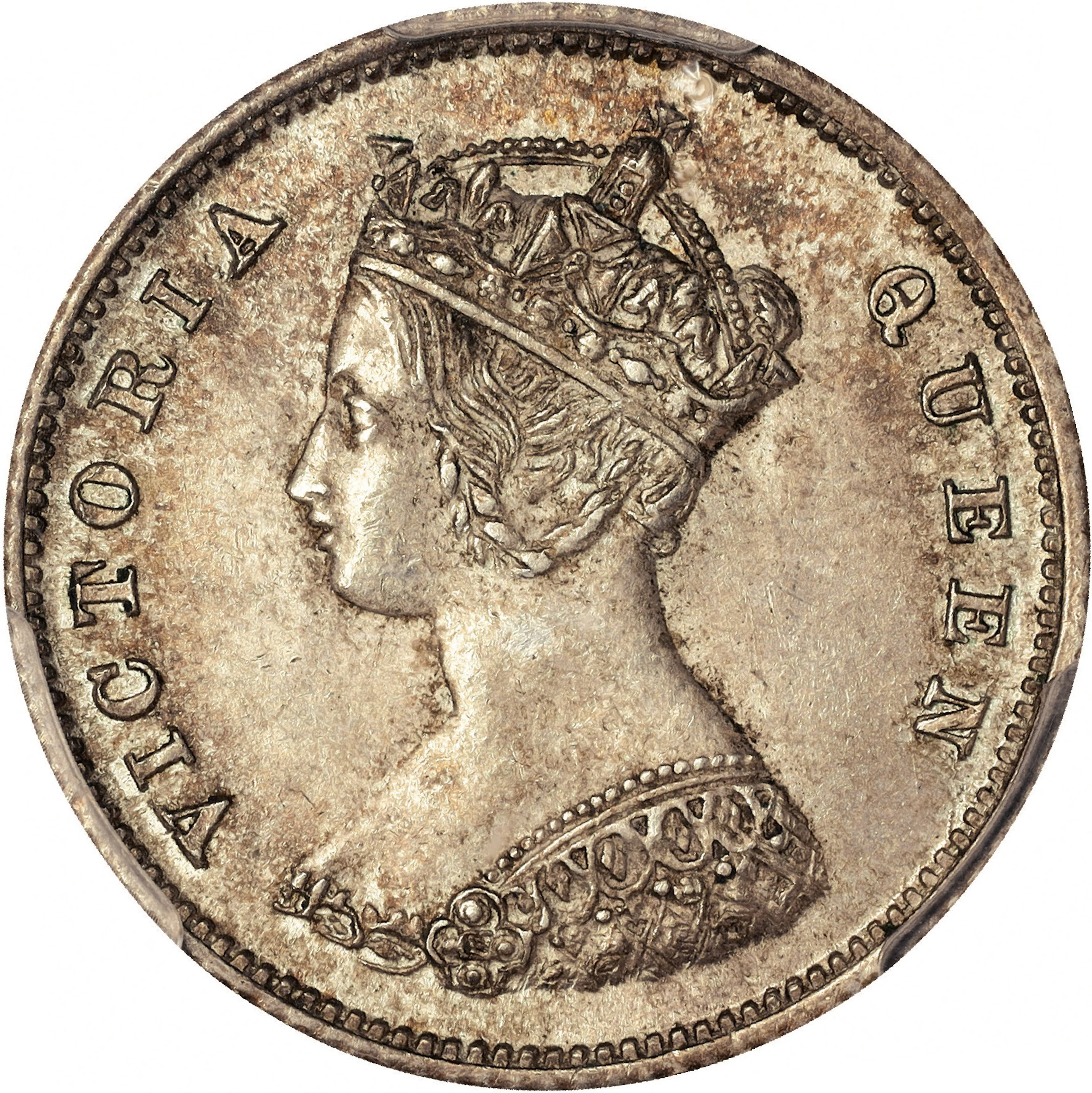 (t) HONG KONG (SAR). 10 Cents, 1864. London Mint. Victoria. PCGS MS-64.