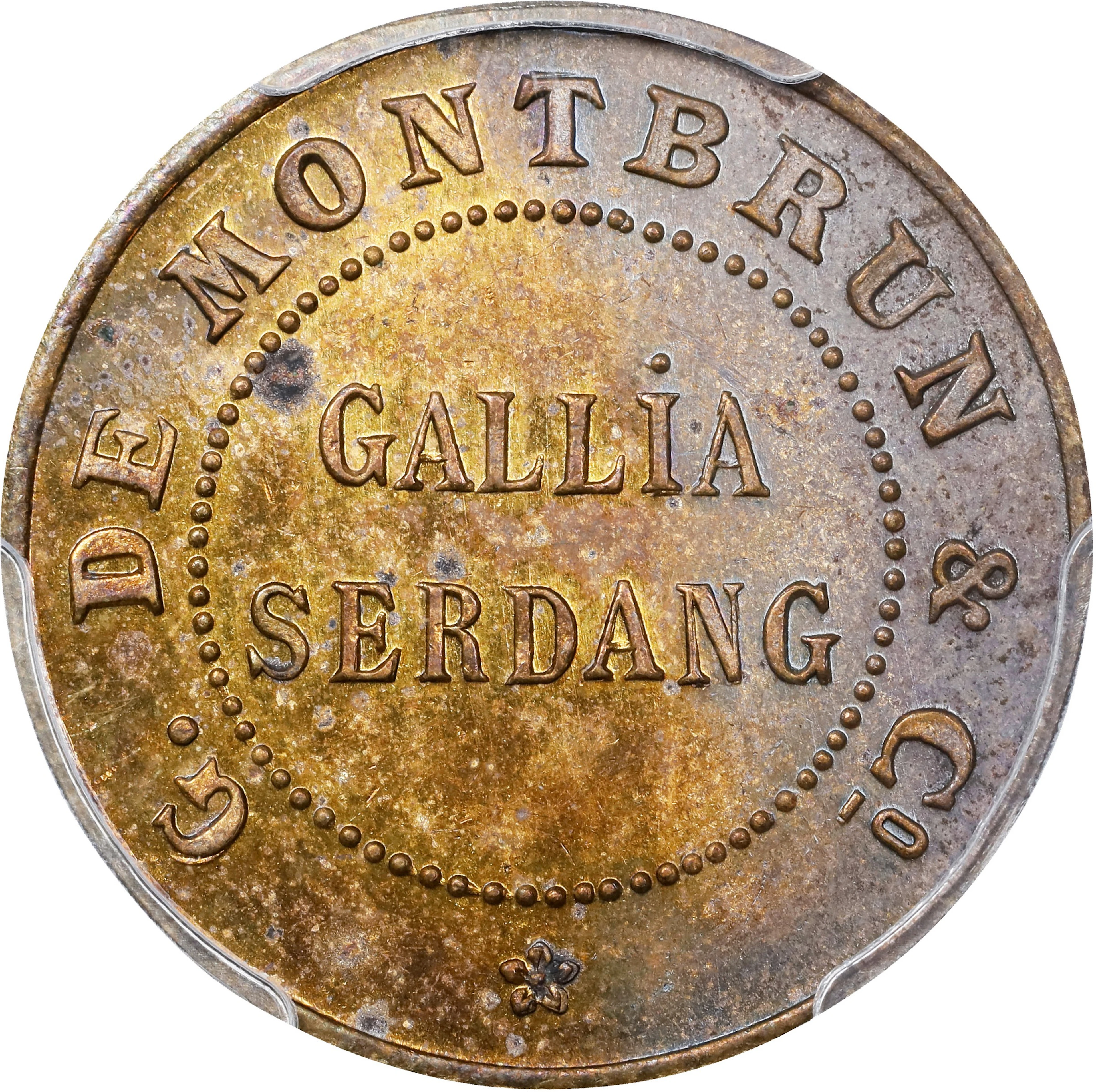 NETHERLANDS EAST INDIES. Plantation Tokens. Sumatra. Serdang. Gallia.