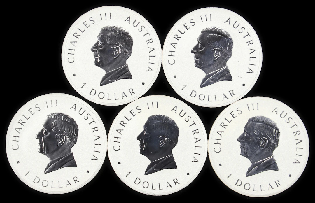 (5 oz, 155.52 g ASW). Australia. Lot of (5) 2026 1 oz Silver Wedge-Tailed