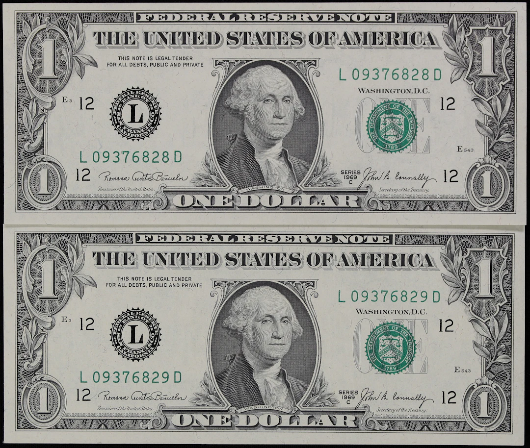 Lot of (2) Fr. 1906-L. 1969C $1 Federal Reserve Notes. San Francisco.