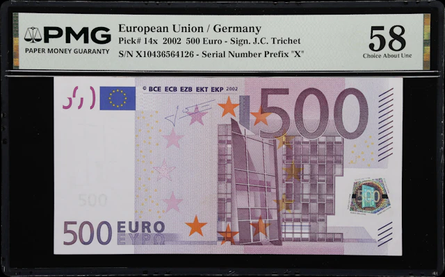 (◊) EUROPEAN UNION / GERMANY. European Central Bank. 500 Euro, 2002.