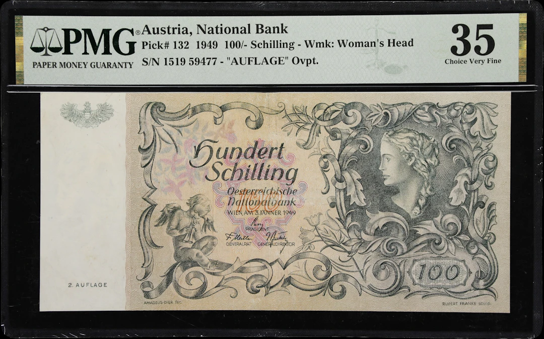 AUSTRIA. Oesterreichische Nationalbank. 100 Schilling, 3.1.1949. P-132.