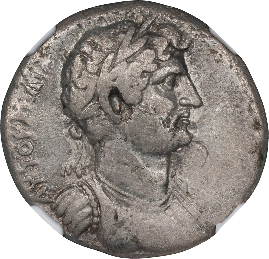HADRIAN, A.D. 117-138. Cilicia, Aegeae. AR Tetradrachm, Year 179 (A.D.