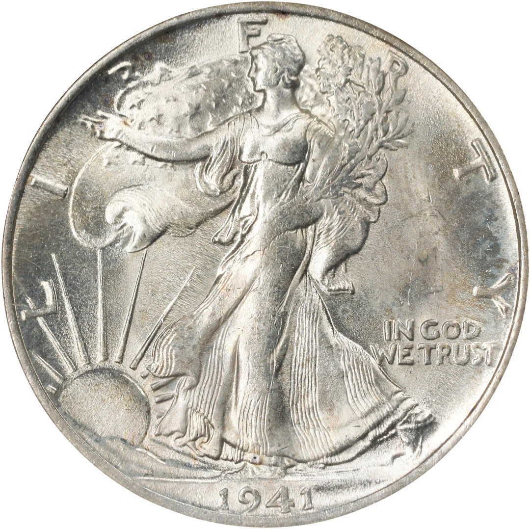 1941-S Walking Liberty Half Dollar. MS-64 (NGC).