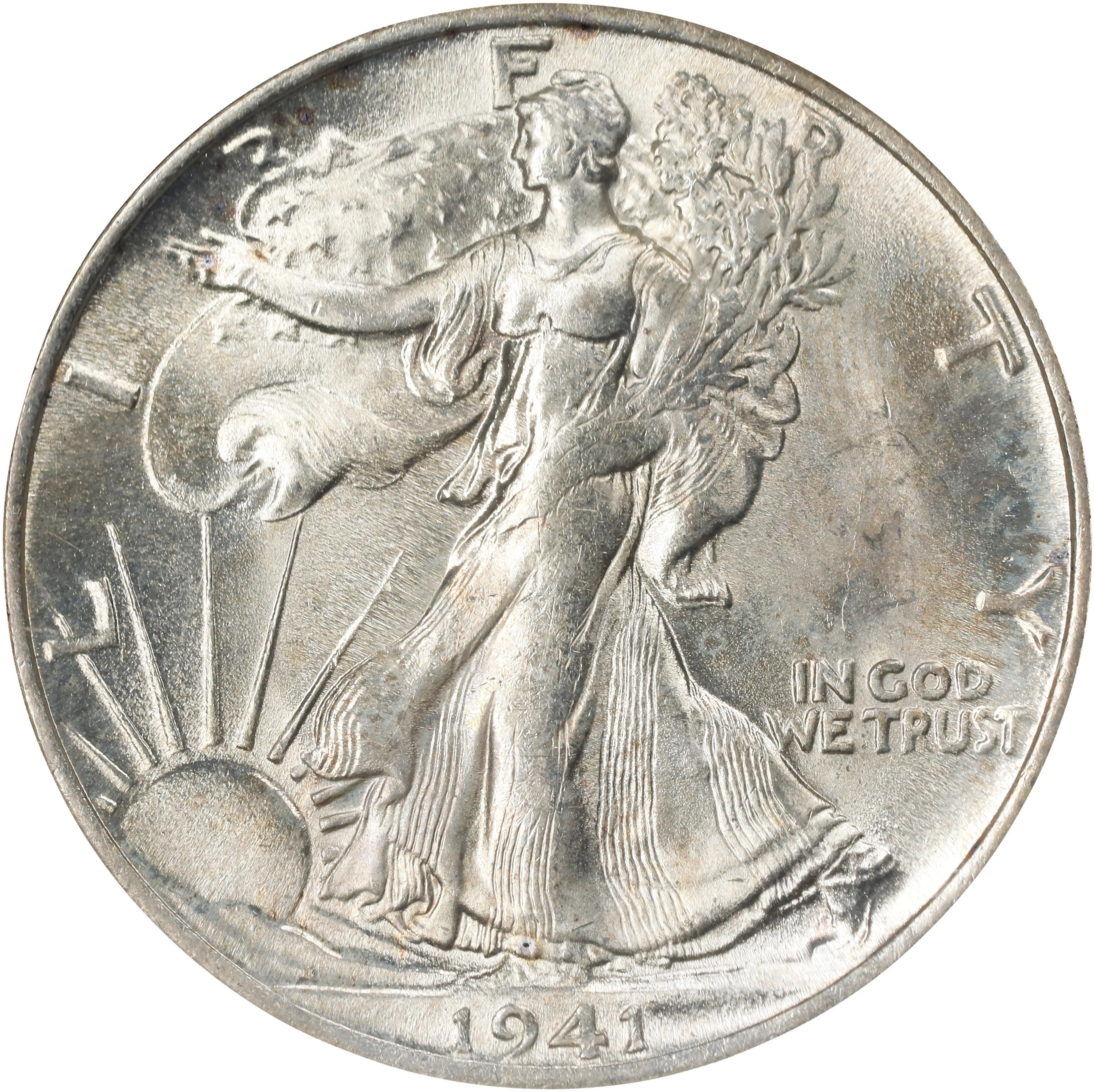 1941-S Walking Liberty Half Dollar. MS-64 (NGC).