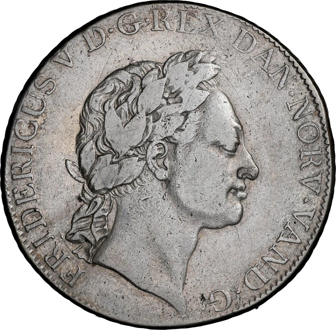 DENMARK. Speciedaler, 1765. Copenhagen Mint. Frederik V. NGC EF D