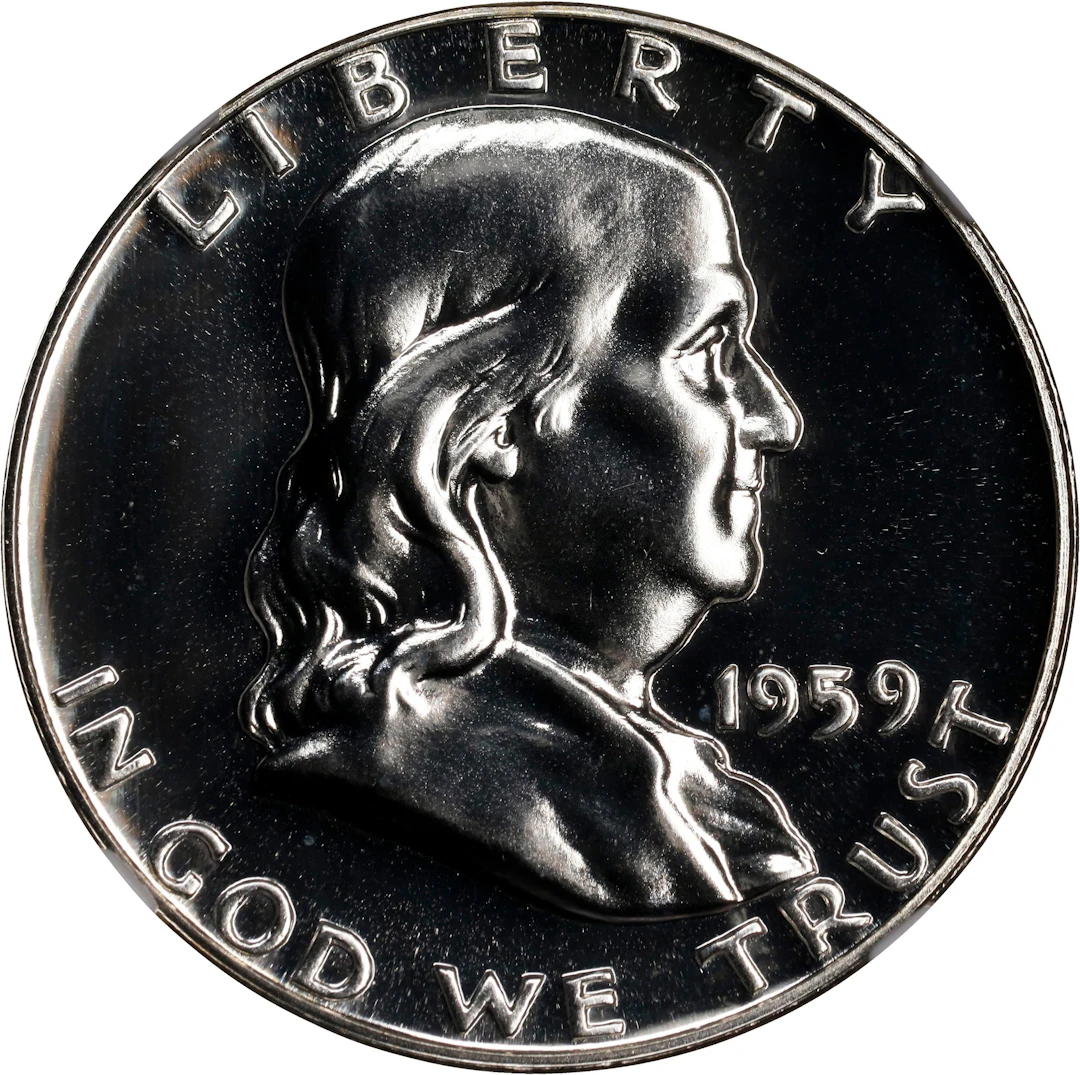 1959 Franklin Half Dollar. Proof-69 (NGC).