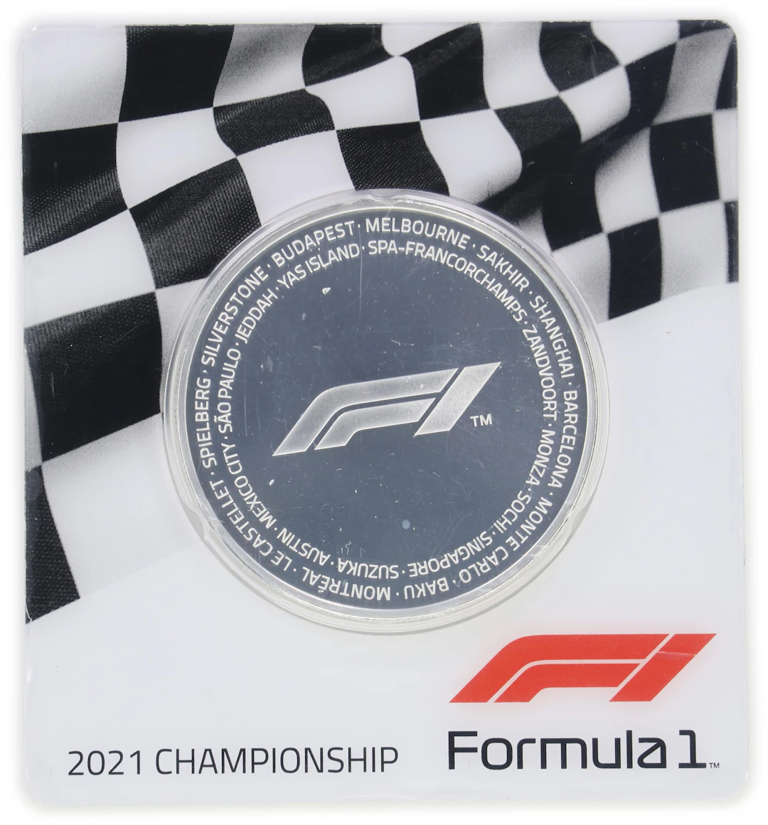 (2.5 oz, 77.76 g ASW). Solomon Islands. 2021 Formula 1 Silver $5. Proof.