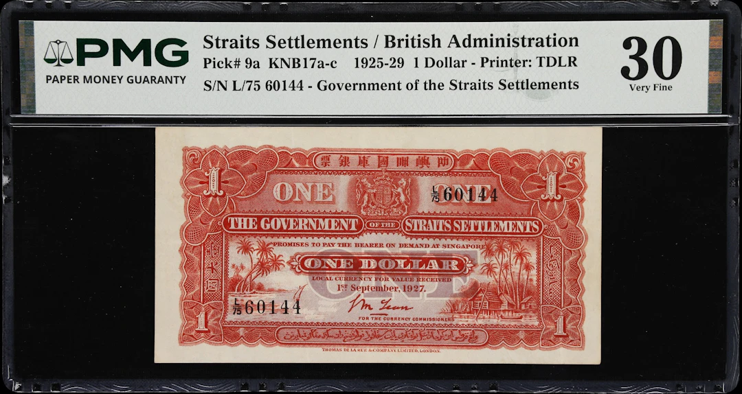 STRAITS SETTLEMENTS. Government of the Straits Settlements. 1 Dollar