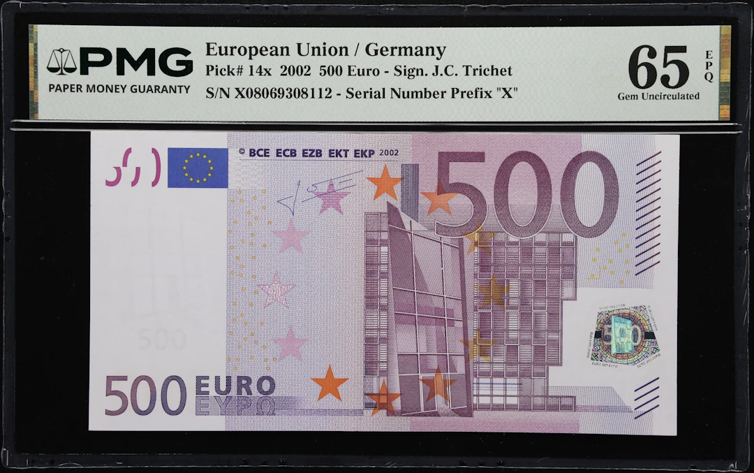 (◊) EUROPEAN UNION / GERMANY. European Central Bank. 500 Euro, 2002.