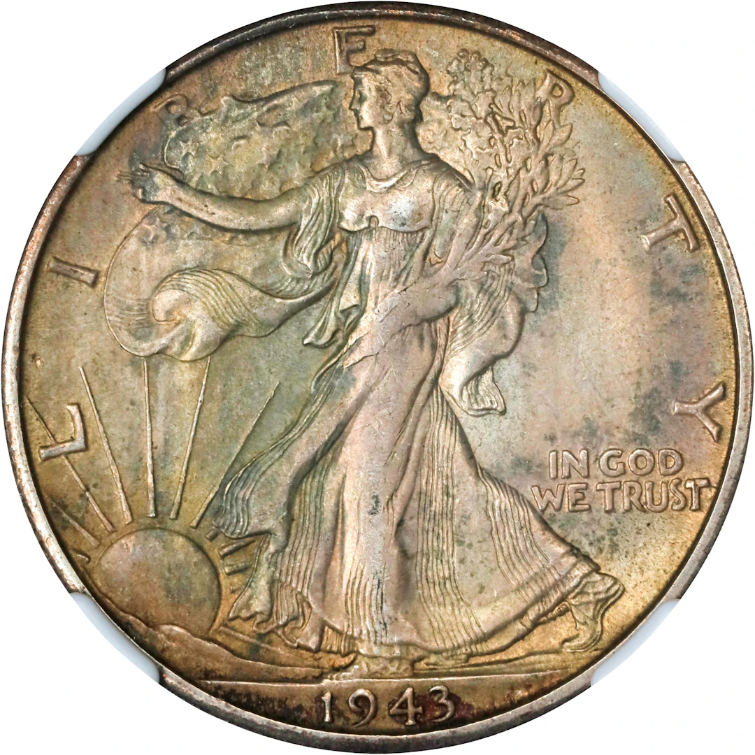 1943-S Walking Liberty Half Dollar. MS-64 (NGC).