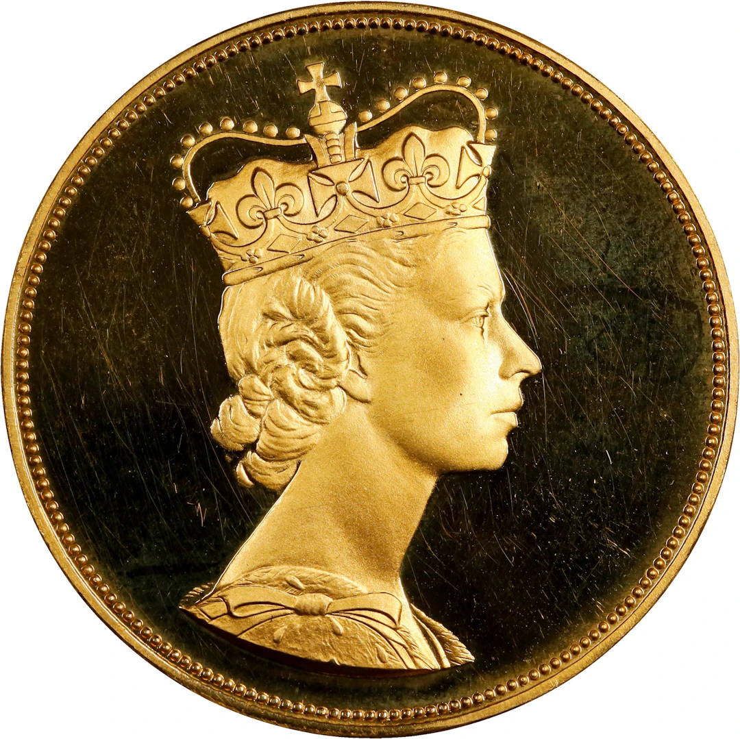 (1.097 oz, 34.121 g AGW). Germany. Elizabeth II Gold 10 Ducats.
