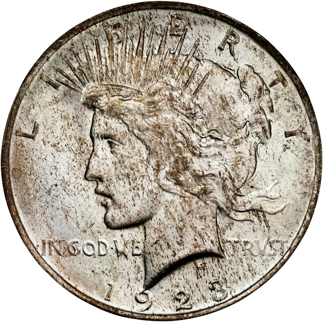 1923 Peace Silver Dollar. MS-64 (PCGS). OGH Generation 1.2 Rattler.